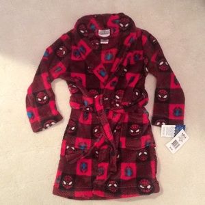 BOYS 4T BRAND NEW SPIDER-MAN ROBE SUPER SOFT!